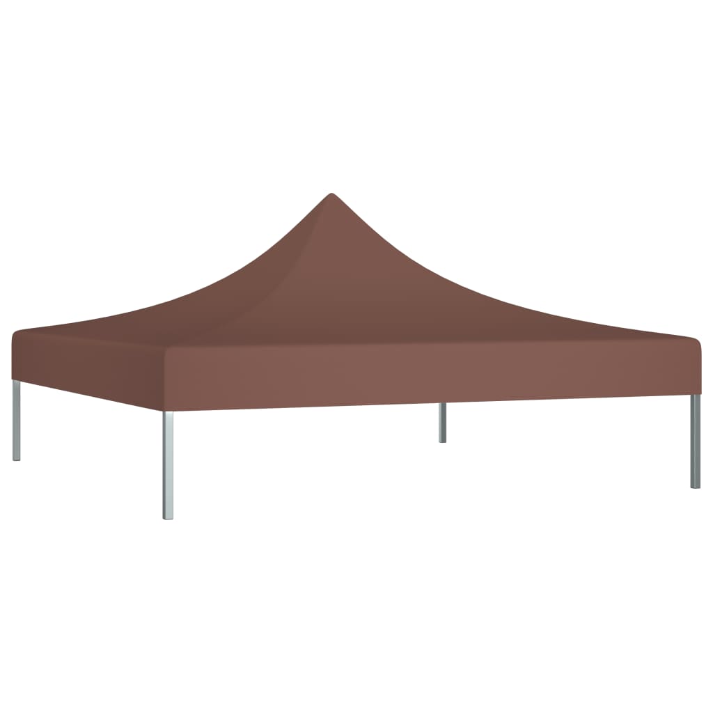 Techo de carpa de fiesta de Vidaxl 270 g m² 2x2 m marrón