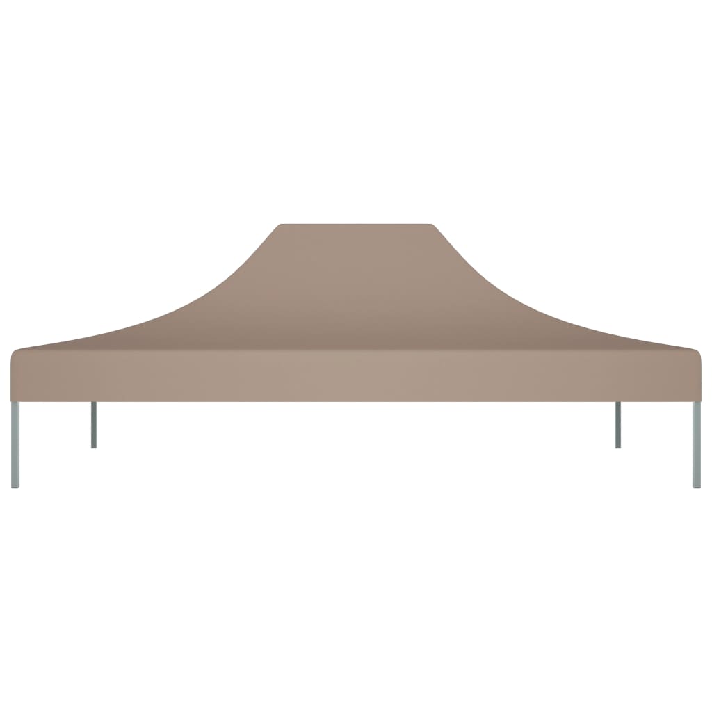 Techo de carpa de fiesta de Vidaxl 270 g m² 4x3 m taupe