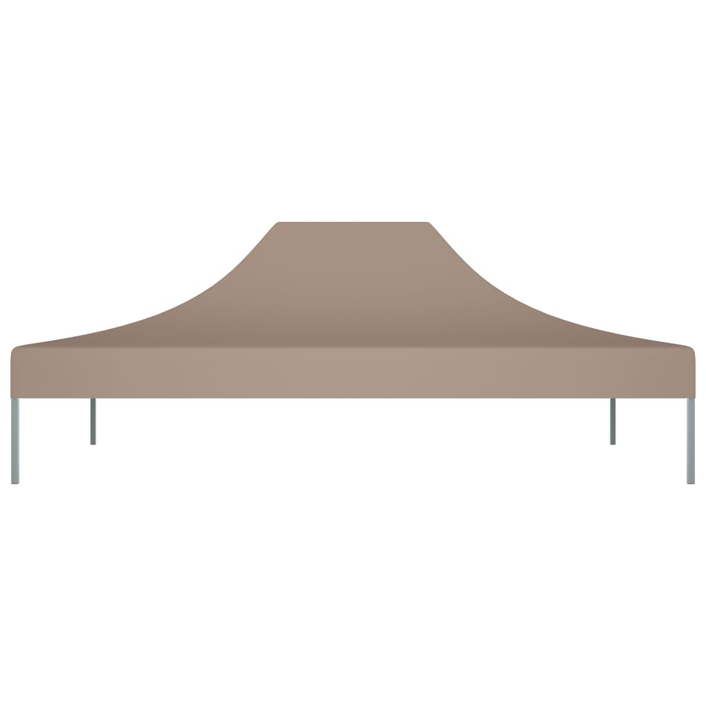 Techo de carpa de fiesta Vidaxl 270 g m² 4.5x3 m taupe