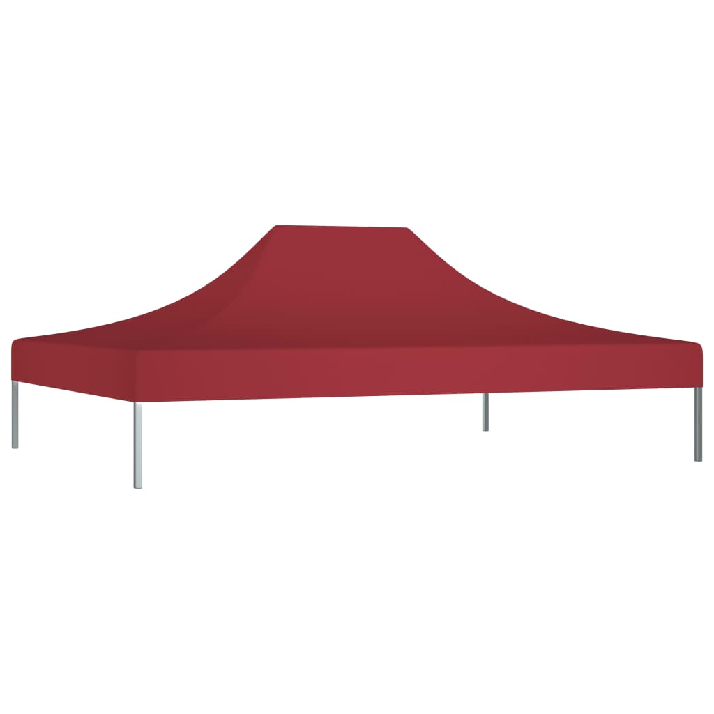 Techo de carpa de fiesta Vidaxl 270 g m² 4.5x3 M Burdeos rojo