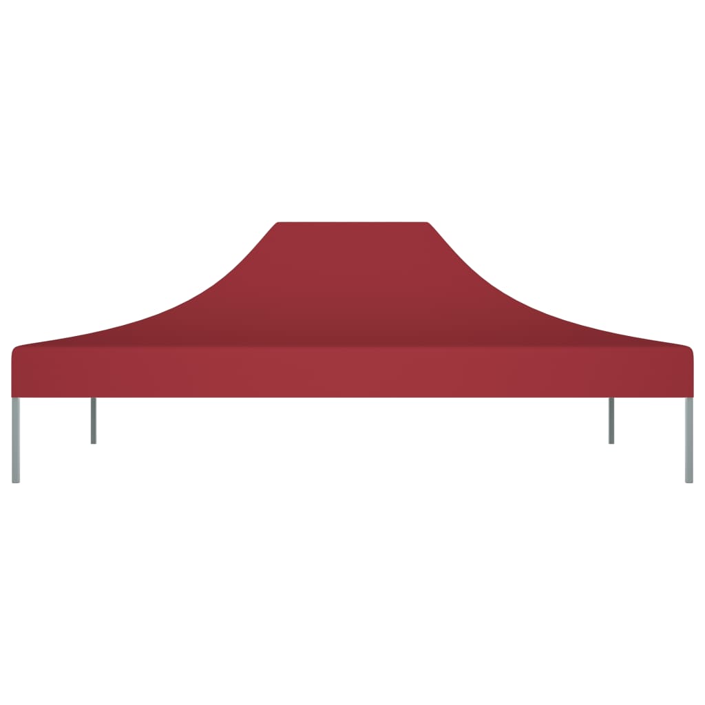 Techo de carpa de fiesta Vidaxl 270 g m² 4.5x3 M Burdeos rojo