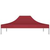 Techo de carpa de fiesta Vidaxl 270 g m² 4.5x3 M Burdeos rojo