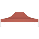 Techo de carpa de fiesta de Vidaxl 270 g m² 4.5x3 m terracota -Coled