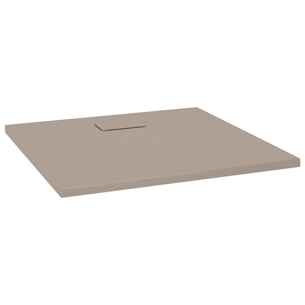 Vidaxl shower tray 90x80 cm SMC Brown