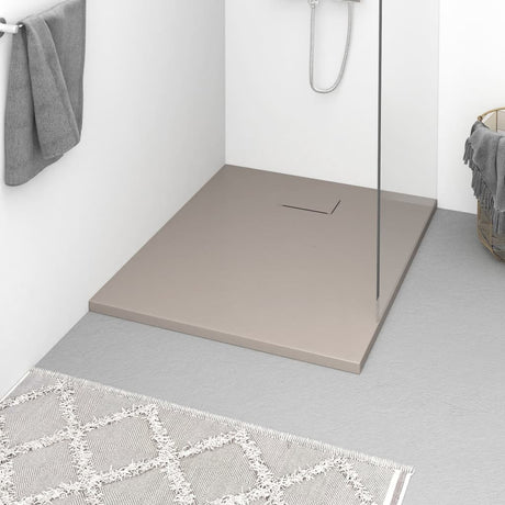 Vidaxl douchebak 100x80 cm smc bruin