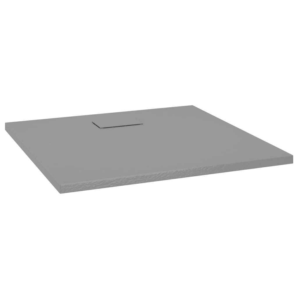 Vidaxl Shower Tray 90x80 cm SMC Grey