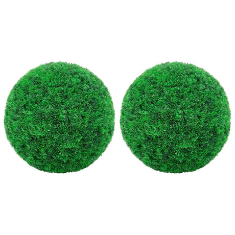 Vidaxl kunstbuxusbollen 2 st 35 cm