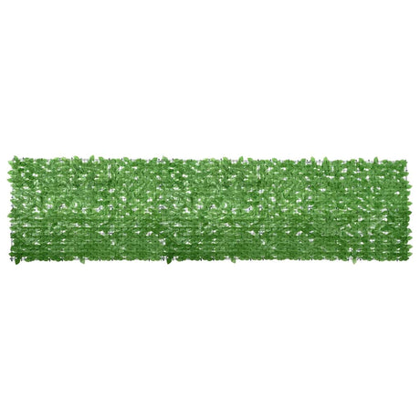 Vidaxl balkonscherm met groene bladeren 400x100 cm