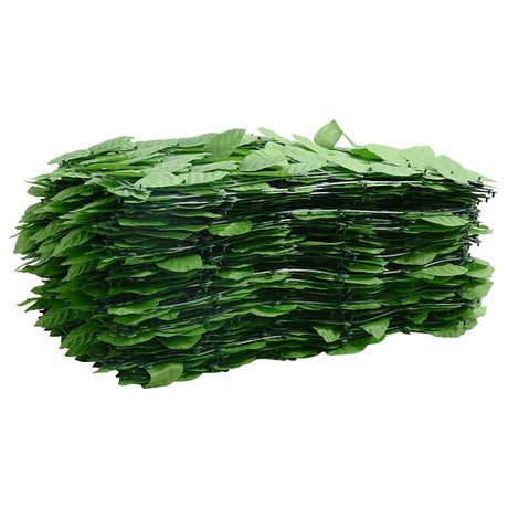 Vidaxl balkonscherm met groene bladeren 500x100 cm