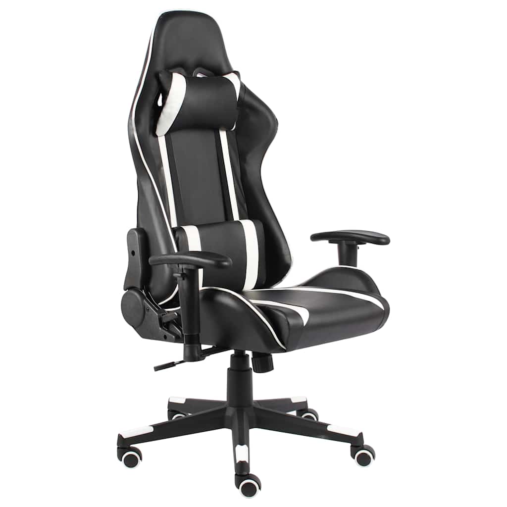 Vidaxl gamestoel draaibaar pvc wit