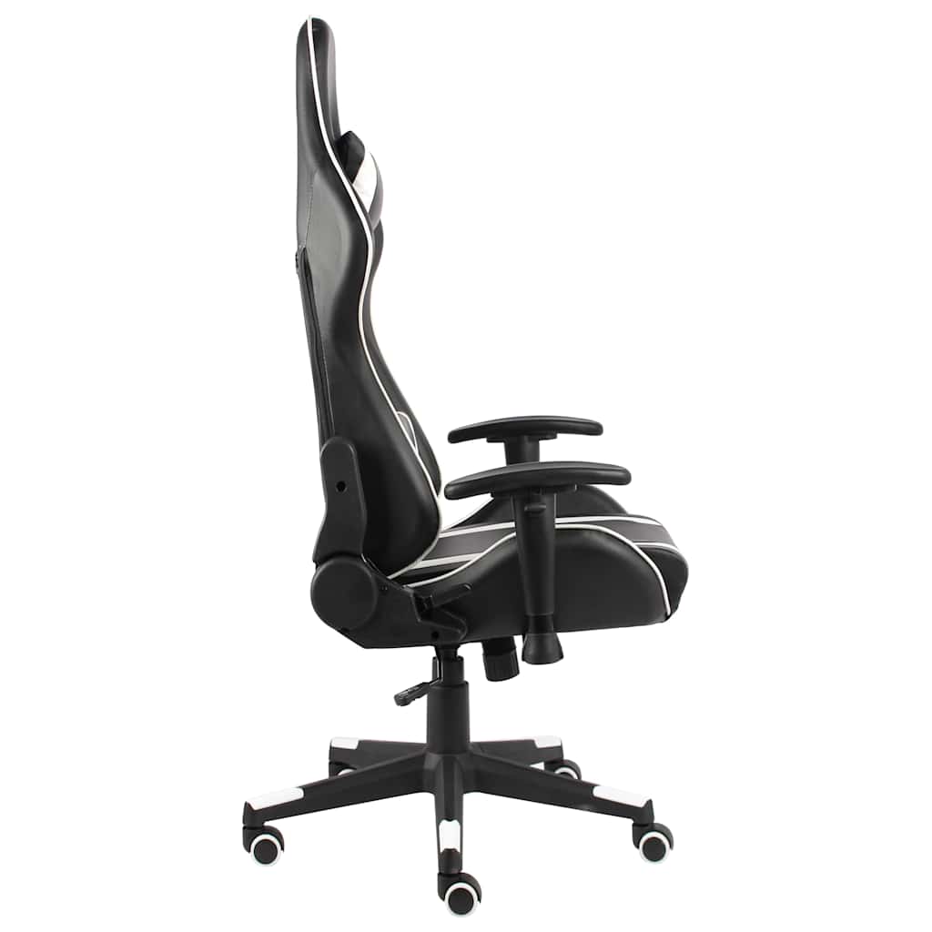 Vidaxl gamestoel draaibaar pvc wit