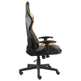 Vidaxl gamestoel draaibaar pvc goudkleurig