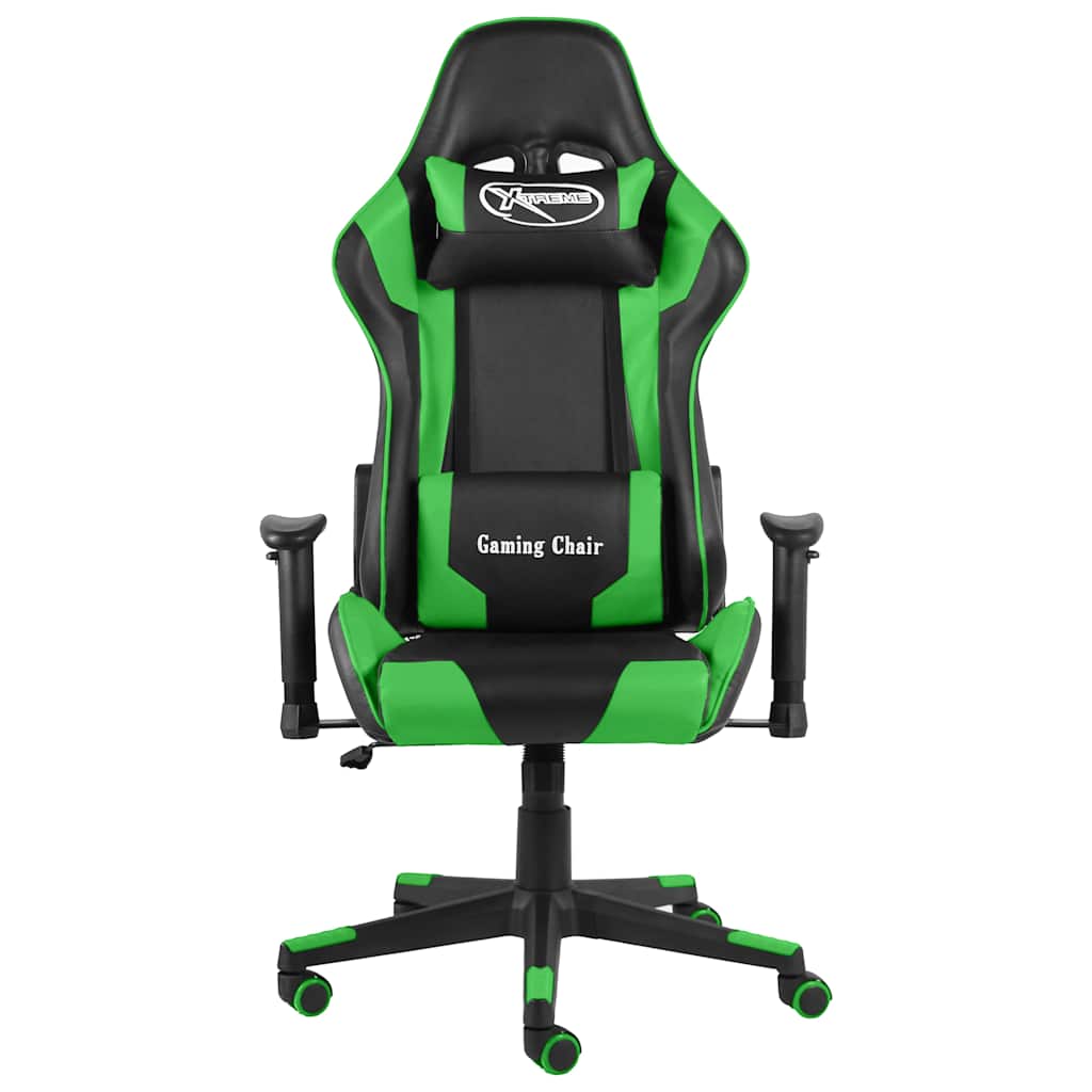 Vidaxl gamestoel draaibaar pvc groen