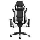 Vidaxl gamestoel draaibaar pvc wit