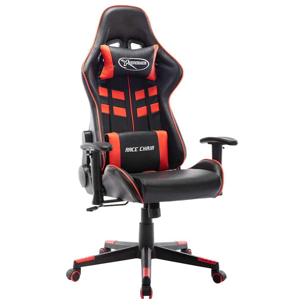 Vidaxl gamestoel kunstleer zwart en rood