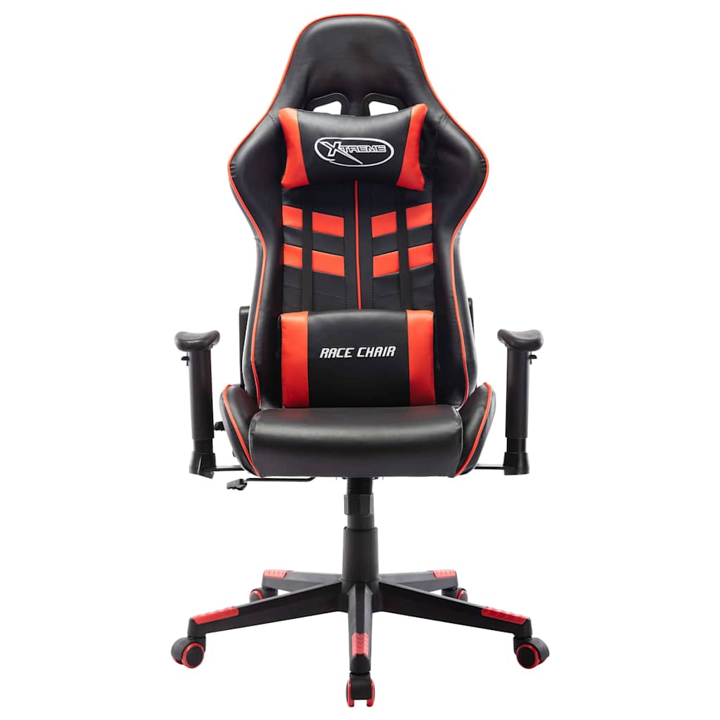 Vidaxl gamestoel kunstleer zwart en rood