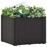 Vidaxl Planter High med självarbetslöst system 43x43x33cm Anthracite