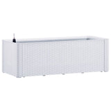 Vidaxl Planter High med självarbetslöst system 100x43x33 cm vitt