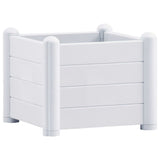 Vidaxl Planter surélevé 43x43x35 cm pp blanc