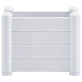 Vidaxl Planter surélevé 43x43x35 cm pp blanc