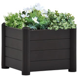 Plantador Vidaxl recaudado 43x43x35 cm PP antracita