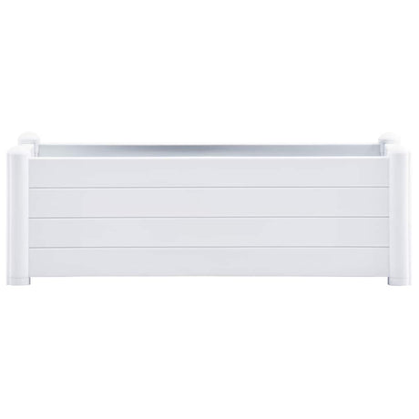 Vidaxl plantenbak verhoogd 100x43x35 cm pp wit