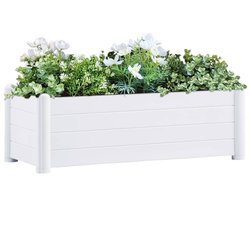 Casella di pianificazione Vidaxl raccolto 100x43x35 cm pp bianco