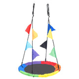 Vidaxl Nest Swing con banderas de 100 cm Rainbow -Coled