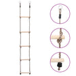 Vidaxl ladder met 5 sporten 210 cm massief grenenhout