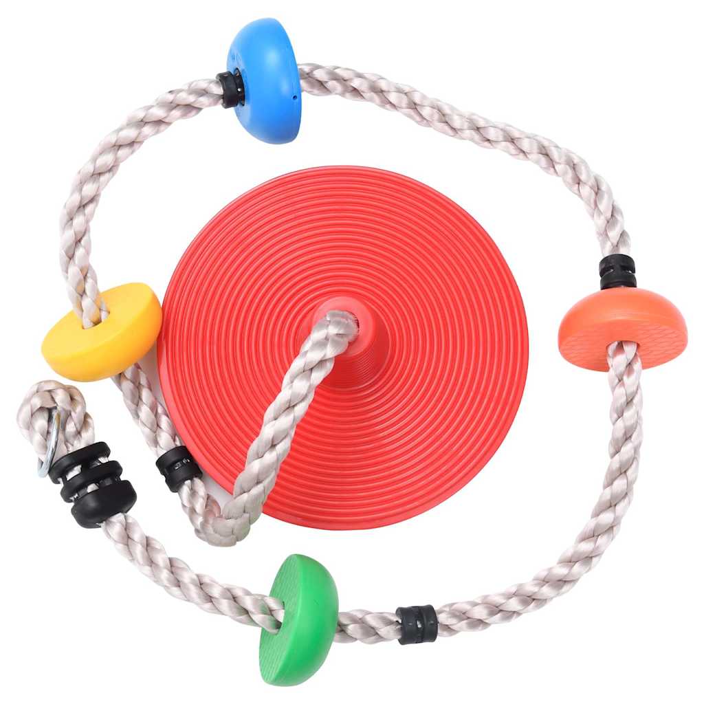 VidaXL rocking climb rope with plateaus and disc 200 cm