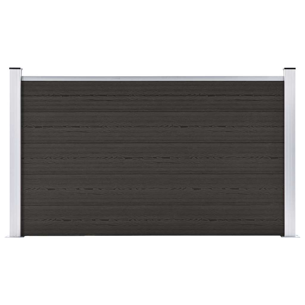 Vidaxl schuttingpaneel 180x105 cm hkc zwart