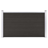 Vidaxl schuttingpaneel 180x105 cm hkc zwart