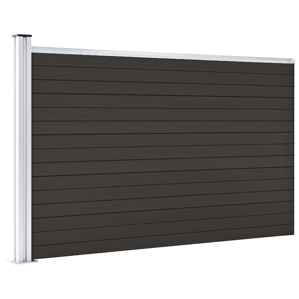 Vidaxl schuttingpaneel 175x105 cm hkc zwart
