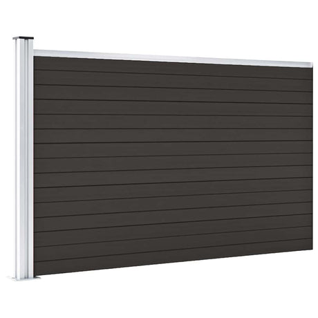 Vidaxl schuttingpaneel 175x105 cm hkc zwart