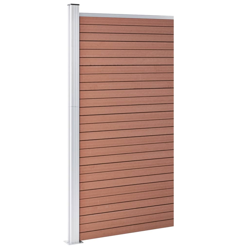 Vidaxl schuttingpaneel 95x186 cm hkc bruin