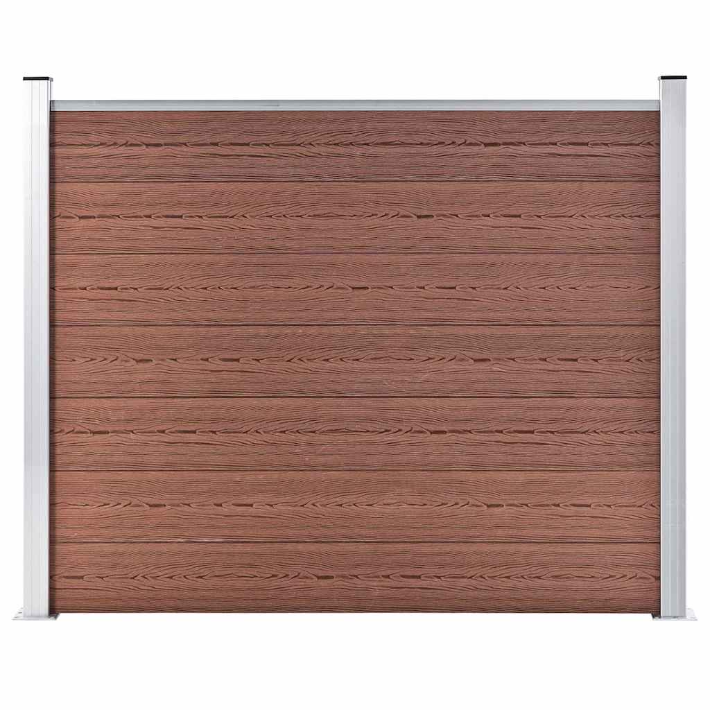 Vidaxl schuttingpaneel 180x146 cm hkc bruin
