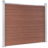 Panel de valla Vidaxl 180x146 cm HKC Brown