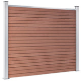 Panel de valla Vidaxl 180x146 cm HKC Brown