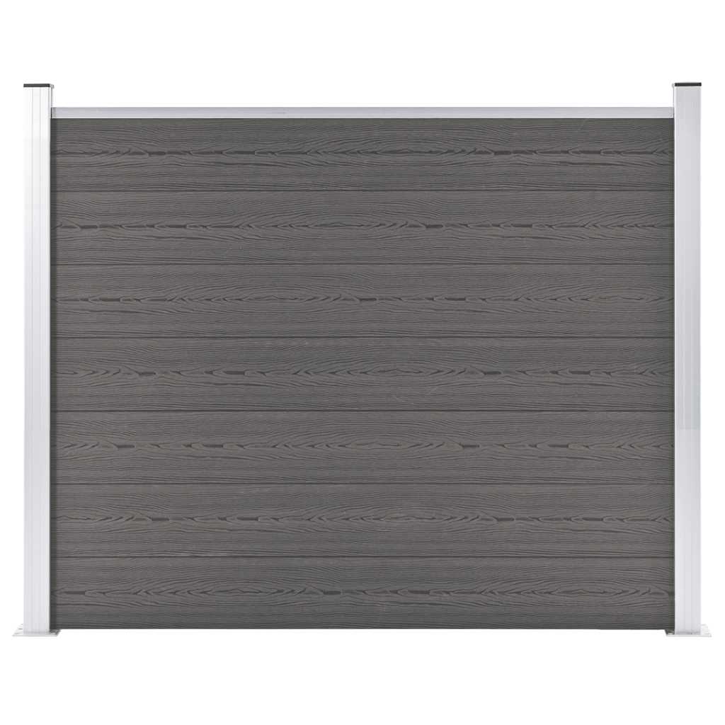 Vidaxl schuttingpaneel 180x146 cm hkc grijs