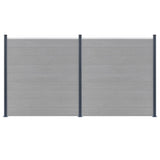 Vidaxl Fence Posts 3 st 185 cm en aluminium gris foncé