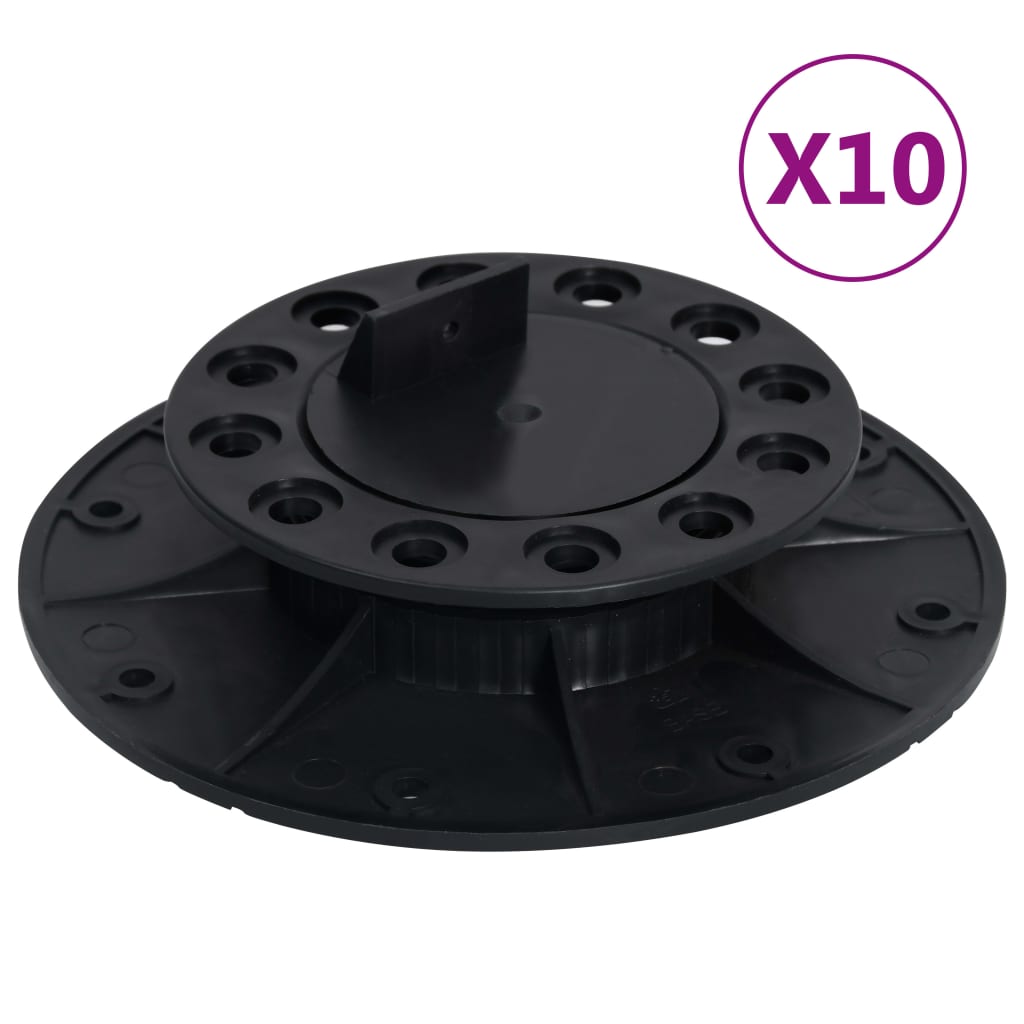 Vidaxl Terrace carriers adjustable 10 st 25-40 mm