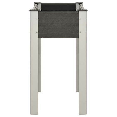 Vidaxl plantenbak verhoogd 75x40x75 cm hkc grijs