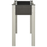 Vidaxl plantenbak verhoogd 100x40x75 cm hkc grijs