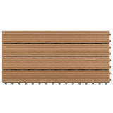 VIDAXL -Terrassenfliesen 6 PCs 60 x 30 cm 1,08 m² HKC Braun