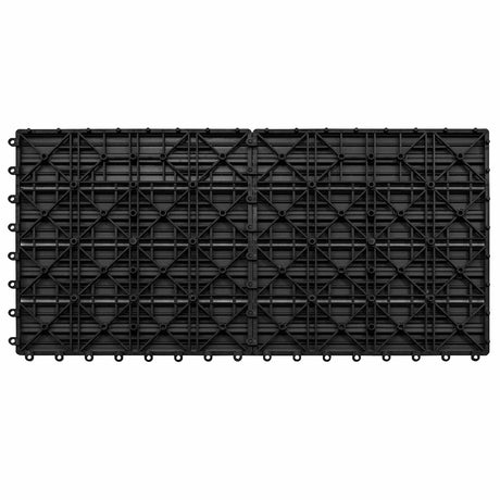 Vidaxl terras tegel 6 st zwart 60 x 30 cm wpc