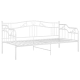 Vidaxl slaapbank metaal wit 90x200 cm