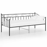 Vidaxl slaapbank metaal zwart 90x200 cm