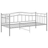 Vidaxl slaapbank metaal grijs 90x200 cm