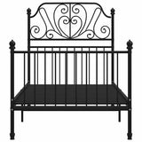 Vidaxl bedframe metaal zwart 90x200 cm