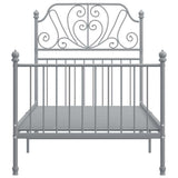 Vidaxl bedframe metaal grijs 100x200 cm